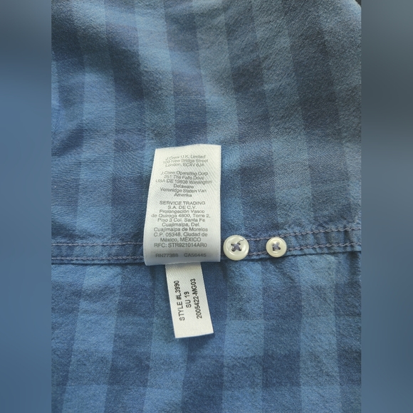 Slim J Crew Stretch Button Down (Small) - Picture 7 of 8